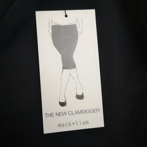 NWT Mack & Liam Ladies Size 3X Black Pull On Style Clamdiggers / Capri's - Picture 5 of 8